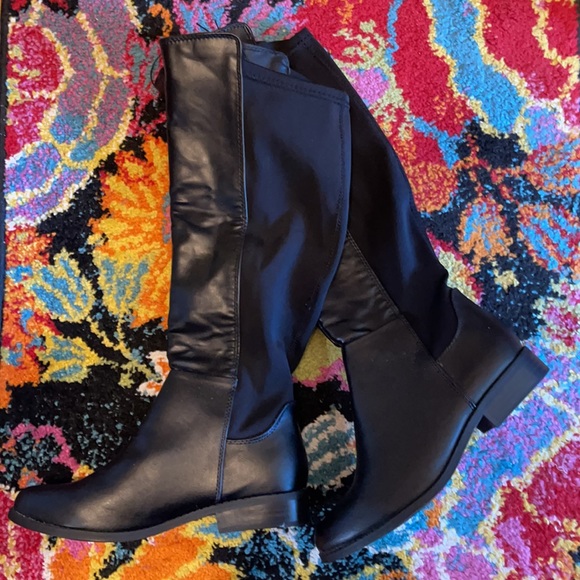 New Rampage black boots Sz 8.5 - Picture 2 of 4
